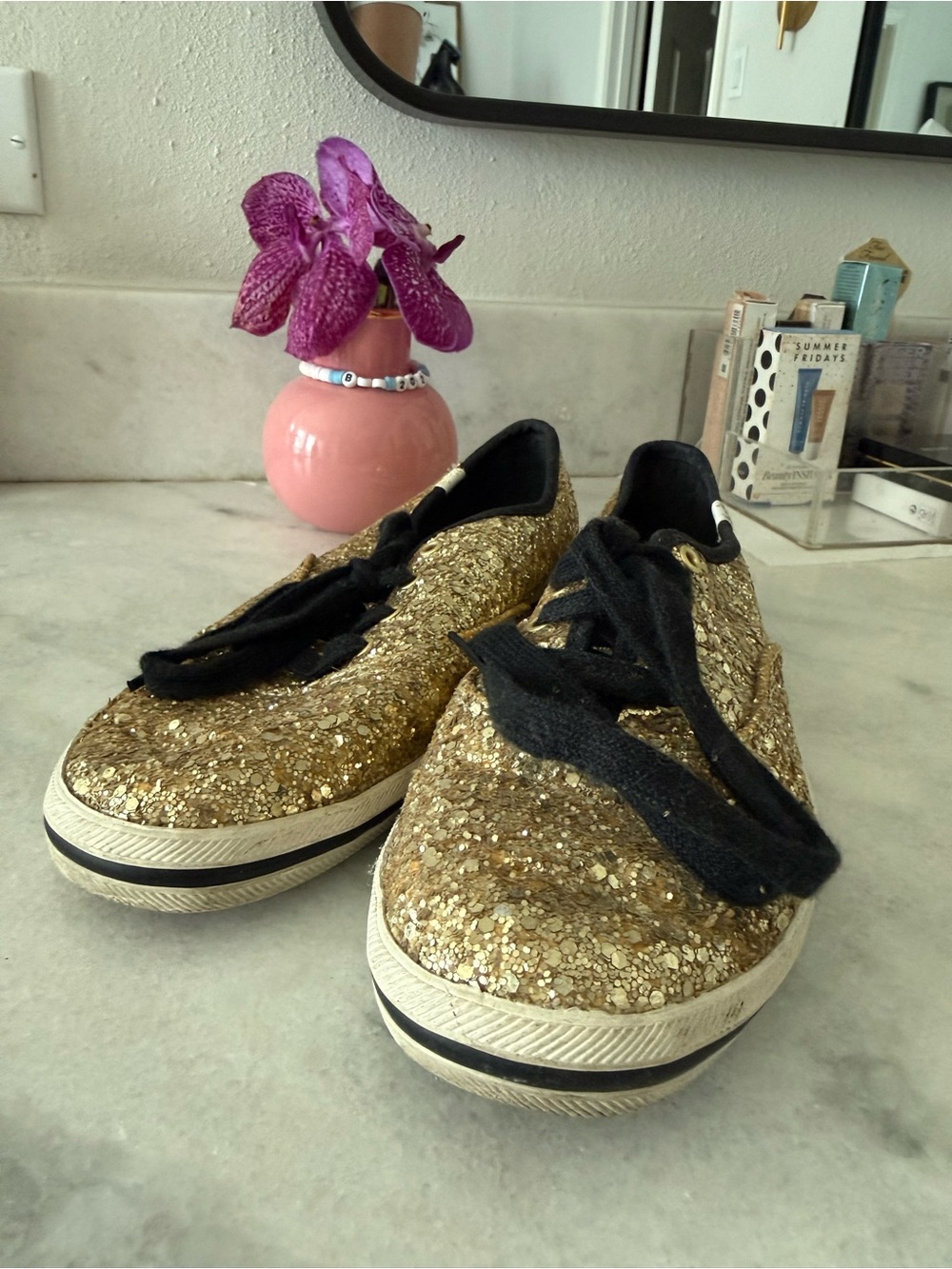 Kate Spade Keds Glitter Shoes